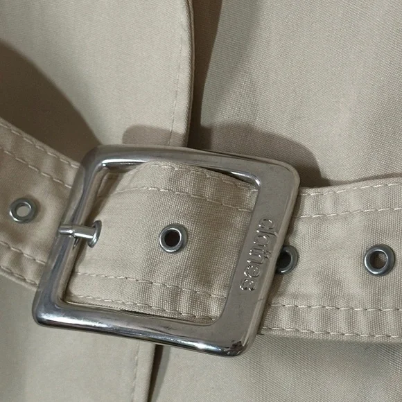 Clothes London Beige Trench Coat – Size 10, Belted Longline Classic Style‎ - Picture 5 of 13